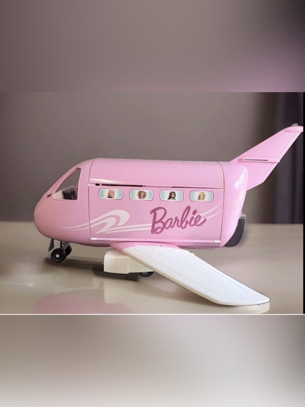 Mattel Barbie Dream AirPlane Play set Pink Passport Glamour Vacation Jet